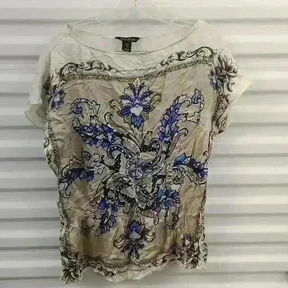 White House Black Market Tops - White House Black market women's silk size medium plus